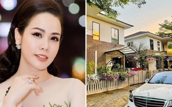 Lóa mắt biệt thự "sang, xịn, mịn" ngập hoa trăm triệu của Nhật Kim Anh
