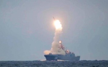 Tàu khu trục Đô đốc Gorshkov sẽ phóng thêm 5 tên lửa siêu thanh Zircon