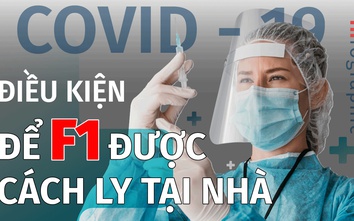 Infographic: F1 cần điều kiện gì để được cách ly tại nhà?