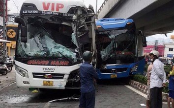 Hai xe khách đụng nhau trên QL1, 1 người tử vong