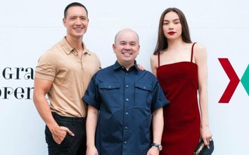 Vợ chồng Hà Hồ dắt tay nhau đến gặp CEO Dương Quốc Nam lúc đêm khuya