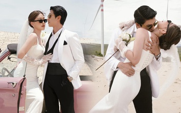 Bình An hôn táo bạo Phương Nga bên siêu xe