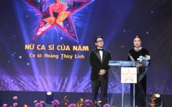 Hoàng Thùy Linh ngập ngừng nhắc Đen Vâu khi lập hat-trick ở giải Cống hiến