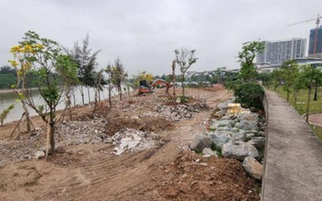 Ngang nhiên chiếm hành lang đê giữa trung tâm TP Hải Phòng làm biệt phủ