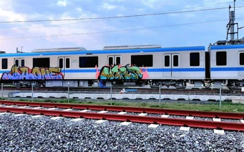 Sẽ thay công ty bảo vệ sau sự cố vẽ bậy lên đoàn tàu metro số 1 TP.HCM