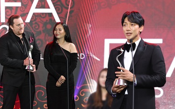 Bi Rain và đoàn phim "Đêm tối rực rỡ" nhận giải ở LHP quốc tế ASEAN