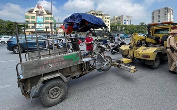 Loạt xe ba bánh tự chế bị xử phạt từ hình ảnh người dân cung cấp