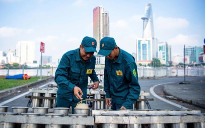 TP.HCM, Đồng Nai tất bật chuẩn bị hàng chục trận địa pháo hoa cho đêm 30/4 rực sáng