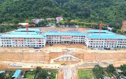 Trường liên cấp Phong Thổ ở Lai Châu hoàn thành vượt tiến độ hơn 2 tháng