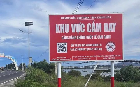 Khánh Hòa: Lắp đặt 10 biển báo khu vực cấm thiết bị bay không người lái tại Bắc Cam Ranh