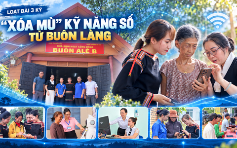 Buôn làng “xóa mù” kỹ năng số