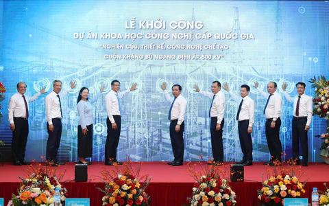 Ngành điện khởi công dự án chế tạo cuộn kháng bù ngang điện áp 500kV