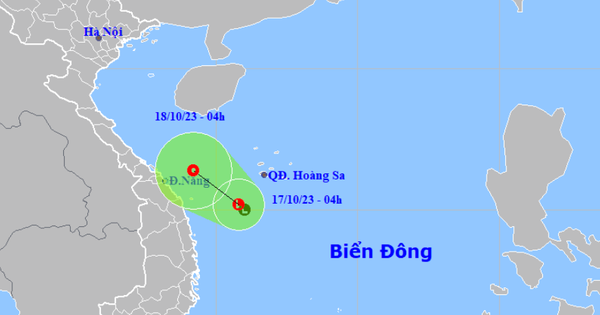 Dự b&aacute;o, trong 24 giờ tới, &aacute;p thấp c&oacute; thể mạnh l&ecirc;n th&agrave;nh &aacute;p thấp nhiệt đới, sức gi&oacute; mạnh cấp 6, giật cấp 8.