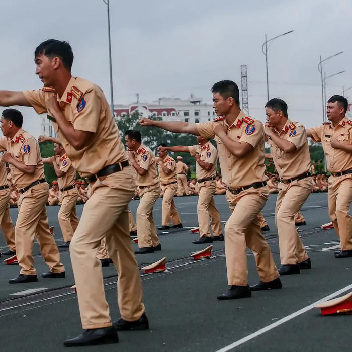 Hà Nội: Hơn 3.000 cảnh sát phô diễn kỹ thuật điều lệnh, võ thuật