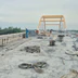 Công nhân làm việc xuyên lễ tại công trường đường Hồ Chí Minh qua tỉnh An Giang