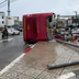 Lật xe khách giường nằm tại nút giao quốc lộ qua Gia Lai, 2 người tử vong