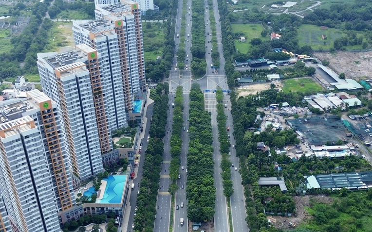 Cận cảnh tuyến đường Mai Chí Thọ sắp có làn riêng cho xe đạp trị giá hơn 12,7 tỷ đồng